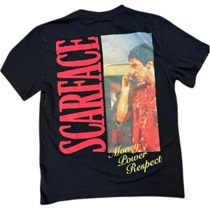 Scarface Men's T-Shirt Size Medium Money Power Respect Tony Montana Tee